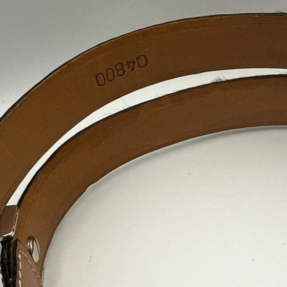 Brighton Men's Leather Belt 04800 Multi Color Band Silver Tone 34 ?Cowhide